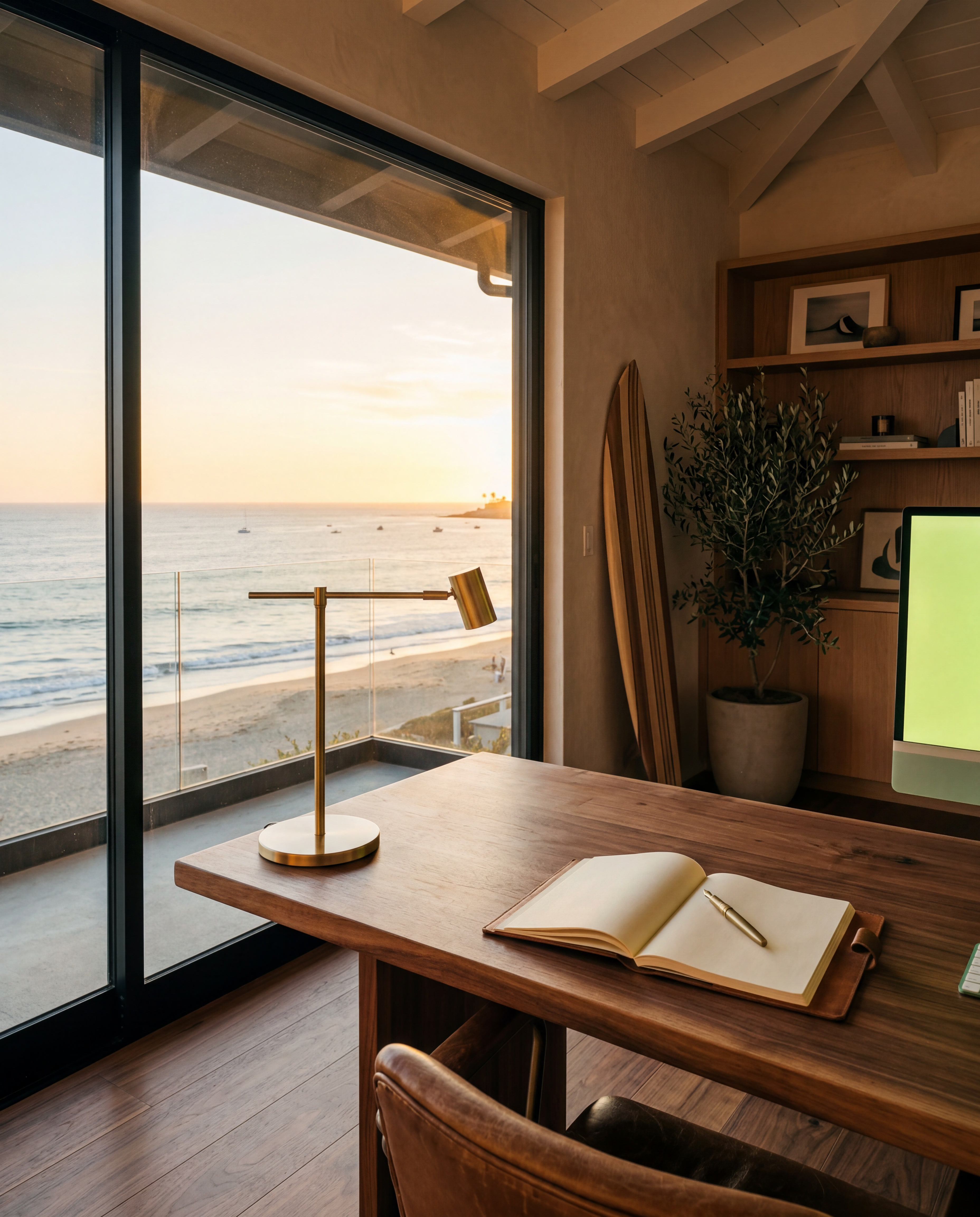 Brand visual — Newport Beach strategy + creative HQ